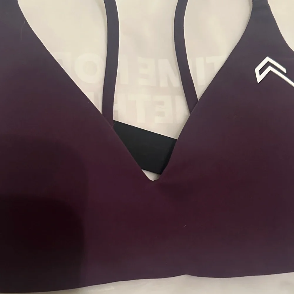 NWT- Oner Active Deep Purple Sports Bra - Picture 2 of 8
